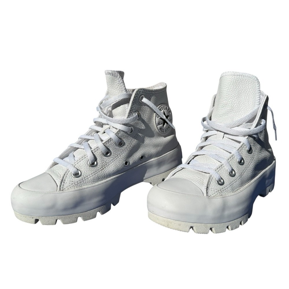 Converse Chuck Taylor All Star Lugged Leather Platform Sneakers, Women’s size 7 - Picture 2 of 10